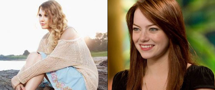 Taylor Swift e Emma Stone gostam de cozinhar uma para a outra