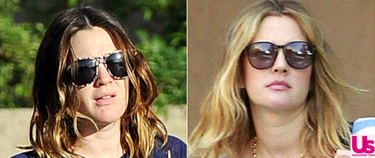 Drew Barrymore voltou a ser loira