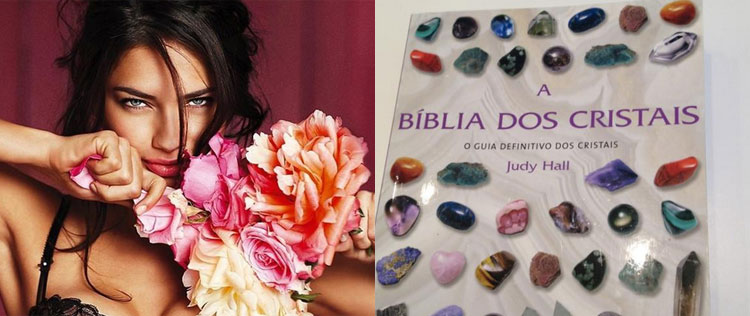 Adriana Lima está procurando nome do filho na <i>Bíblia dos Cristais</i>