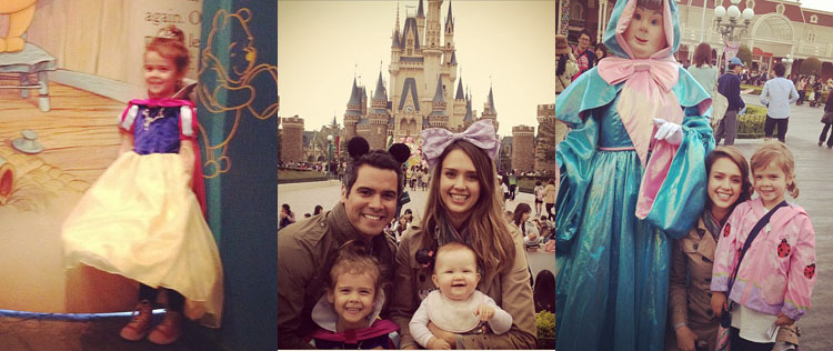 Jessica Alba leva as filhas à Disney em Tóquio