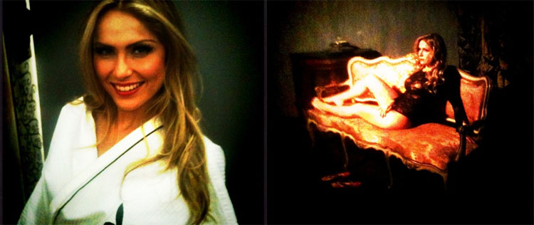Confira os bastidores do ensaio nu da ex-<i>BBB</i> Renata!