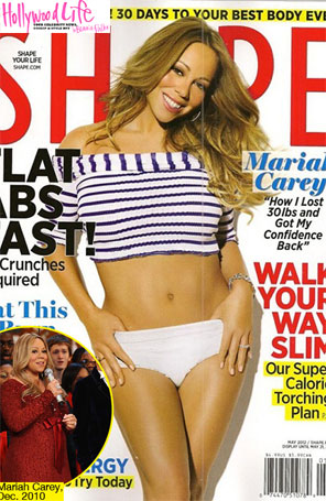 Mariah Carey mostra a barriguinha sarada após a gravidez em capa de revista