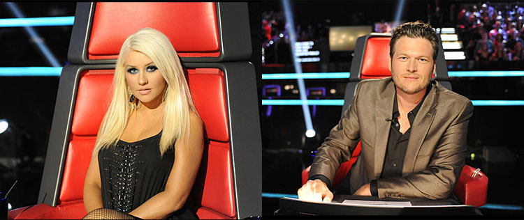 Christina Aguilera quer gravar dueto com Blake Shelton