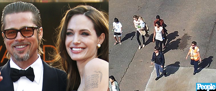 Angelina Jolie e Brad Pitt foram passear pela Ilha Galápagos com os filhos