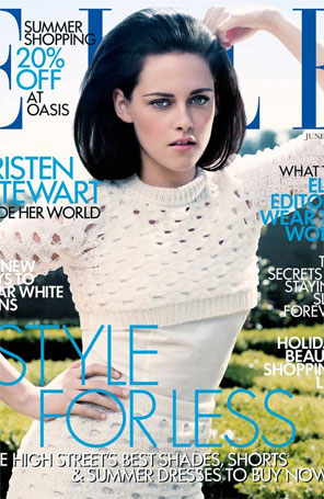 Kristen Stewart é capa da <i>Elle UK</i>