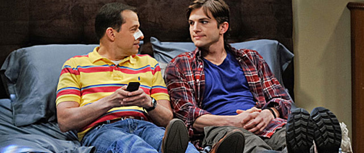 Ashton Kutcher vai renovar contrato com <i>Two and a Half Men</i>