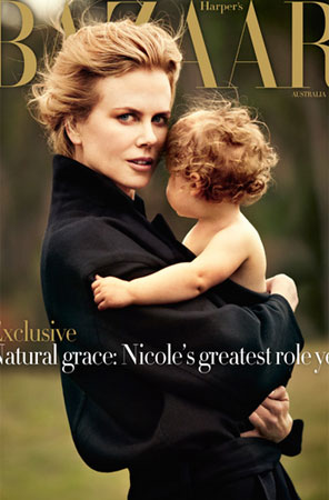 Nicole Kidman posa com a filha para revista