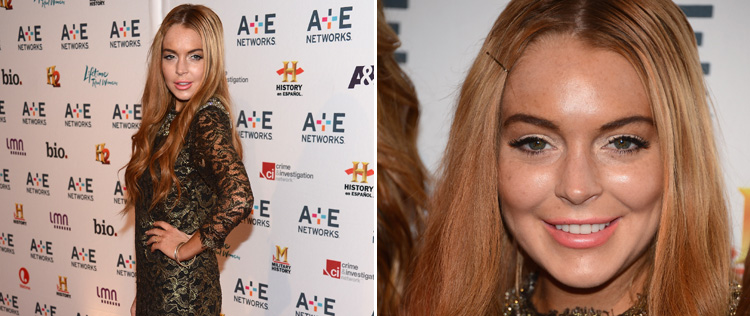 Lindsay Lohan aparece com visual diferente