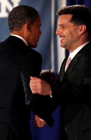 Ricky Martin encontra Barack Obama