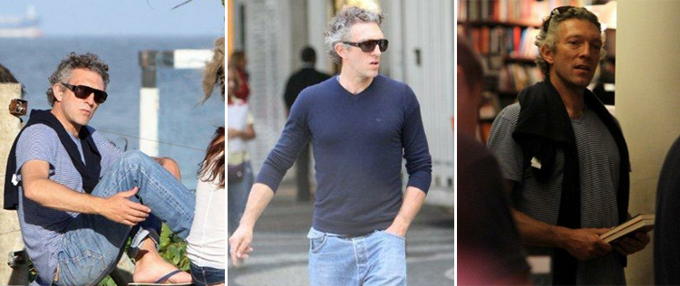 Sem Monica Bellucci, Vincent Cassel passeia pelo Rio de Janeiro