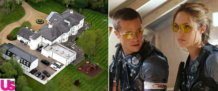 Veja a mansão de Brad Pitt e Angelina Jolie no Reino Unido