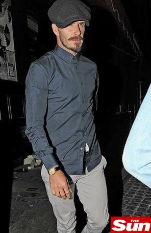 David Beckham é clicado com visual que parece do século passado