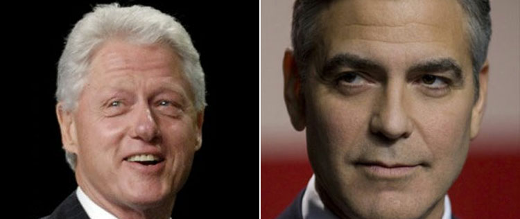 - <i>George Clooney poderia me interpretar em filme biográfico</i>, diz Bill Clinton