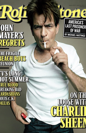<I>Não vejo o que há de errado com algumas bebidas</i>, diz Charlie Sheen