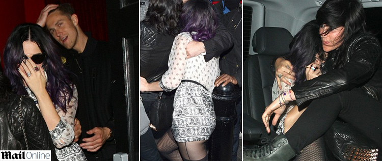 Após noitada, Katy Perry recebe ajuda para deixar bar