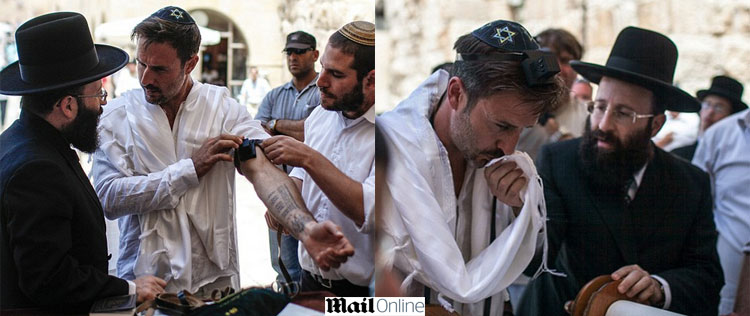 David Arquette teve o seu <i>bar mitzvah</i> em Jerusalém