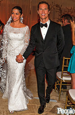 Saiba detalhes das joias usadas por Camila Alves no casamento com Matthew McConaughey