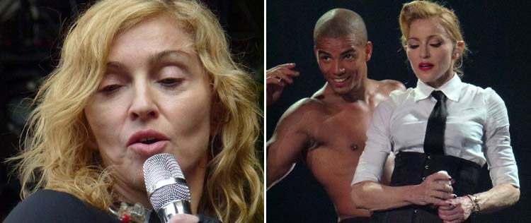 Madonna exibe boa forma e marcas de expressão em <I>show</i>