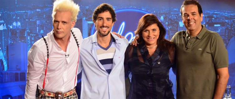 Veja foto de Marcos Mion com os jurados de <i>Ídolos</i>!