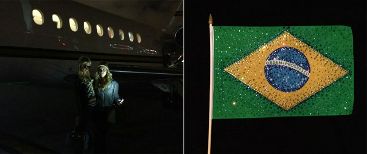 Paris Hilton está a caminho de São Paulo