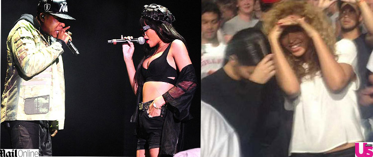 Entre boatos de demissão Rihanna canta com Jay-Z