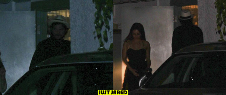 Ashton Kutcher e Mila Kunis saem para jantar
