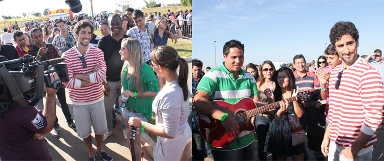 Marcos Mion grava <i>Ídolos</i> em Goiânia