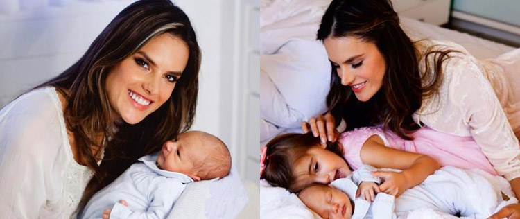 Alessandra Ambrósio posta fotos de Noah