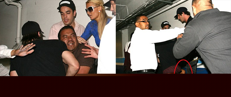 Paris Hilton briga com fotógrafo e é empurrada