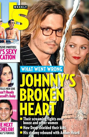 Johnny Depp teria sido abandonado por Vanessa Paradis, diz revista