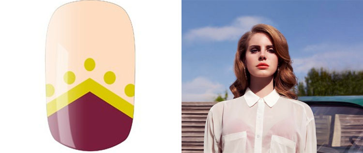 Lana Del Rey inspira adesivos para unhas