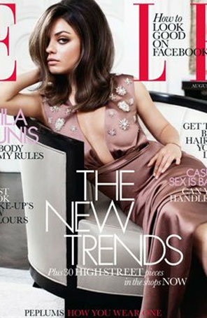 Mila Kunis é capa da <i>Elle UK</i>