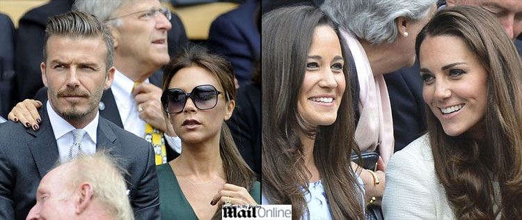 Kate e Pippa Midddleton assistem final de Winbledon