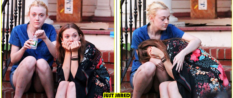 Dakota Fanning e Elizabeth Olsen rodam cena de choro