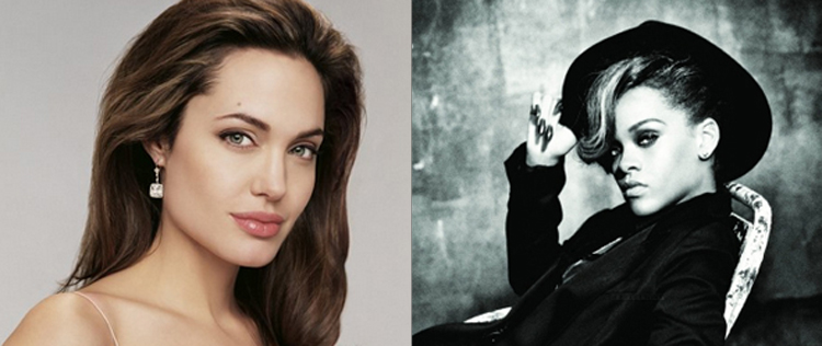 Angelina Jolie proíbe os filhos de ouvirem Rihanna
