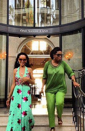Oprah Winfrey curte Barbados com Rihanna