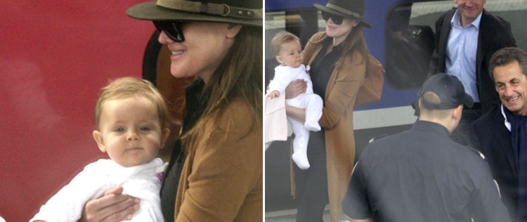 Carla Bruni mostra o rostinho da filha pela primeira vez