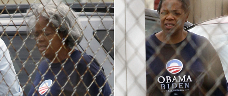 Oprah Winfrey aparece com os cabelos grisalhos em <I>set</i>