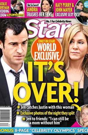 Jennifer Aniston e Justin Theroux não se separaram, diz representante