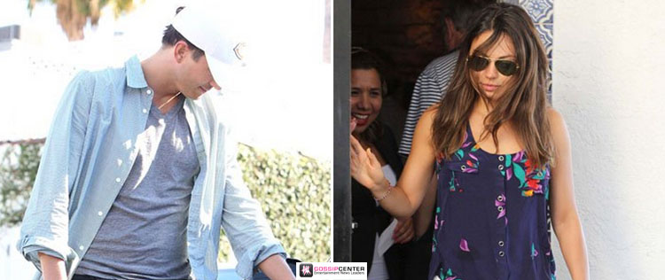 Mila Kunis curte almoço com Ashton Kutcher