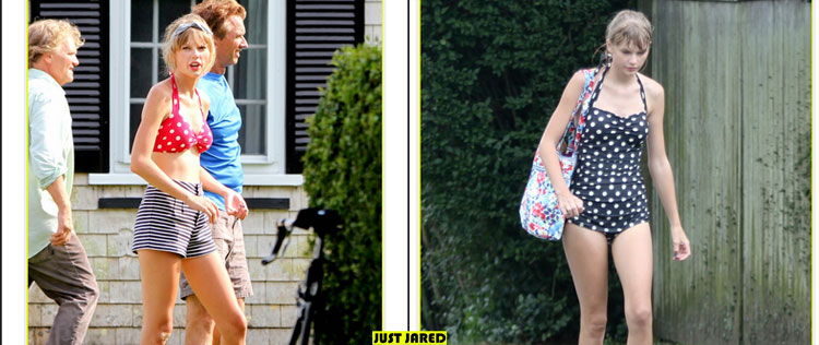 De biquíni, Taylor Swift passa domingo com o suposto namorado