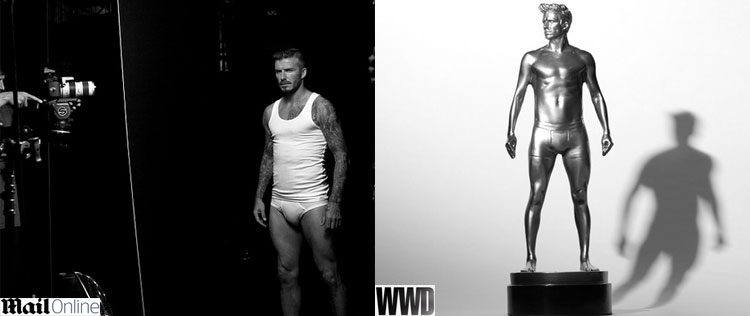 David Beckham posa, mais uma vez, de <i>underwear</i>