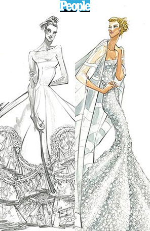 <i>Designer</i> cria possíveis vestidos de noiva para Jennifer Aniston
