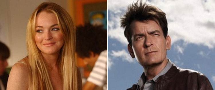 Lindsay Lohan e Charlie Sheen formarão casal em <i>Todo Mundo em Pânico 5</i>