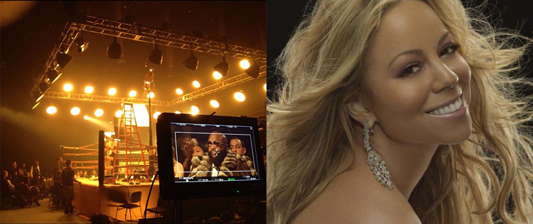 Mariah Carey posta fotos dos bastidores de seu novo vídeo clipe