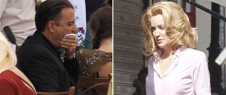 Sharon Stone filma ao lado de Andy Garcia