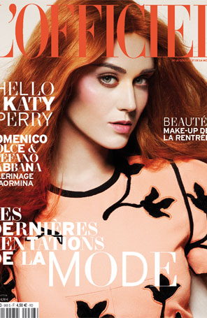 Katy Perry fica ruiva para capa
