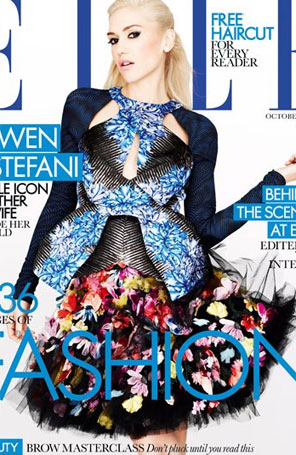 Gwen Stefani é capa da <i>Elle UK</i>