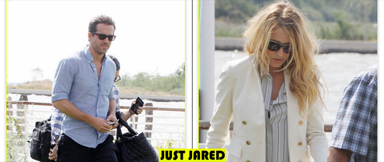 Blake Lively e Ryan Reynolds são vistos deixando Veneza