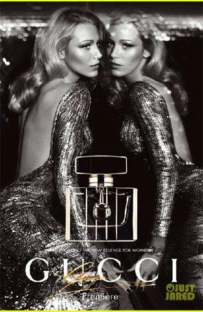 Blake Lively exibe vestido decotado para campanha